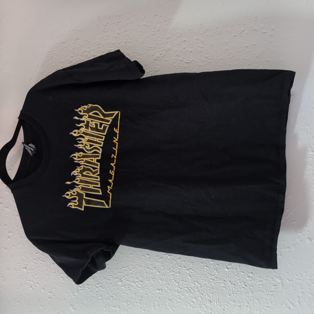 Thrasher Magazine Graphic Black T-shirt Unisex Large Skater Streetwear